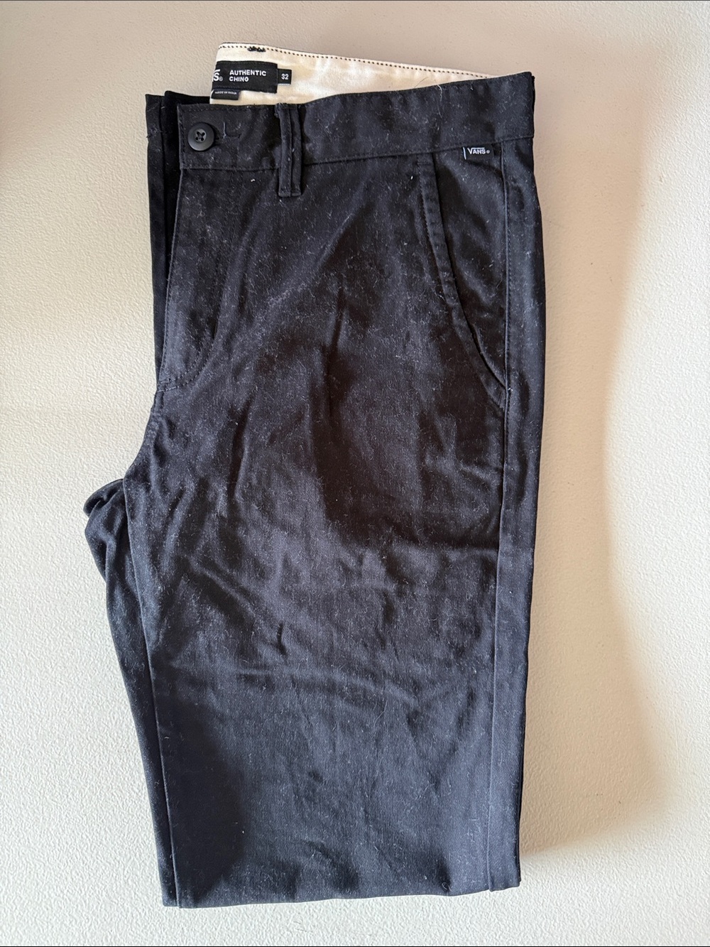 Vans Black Men's Chino Pants - Straight Leg